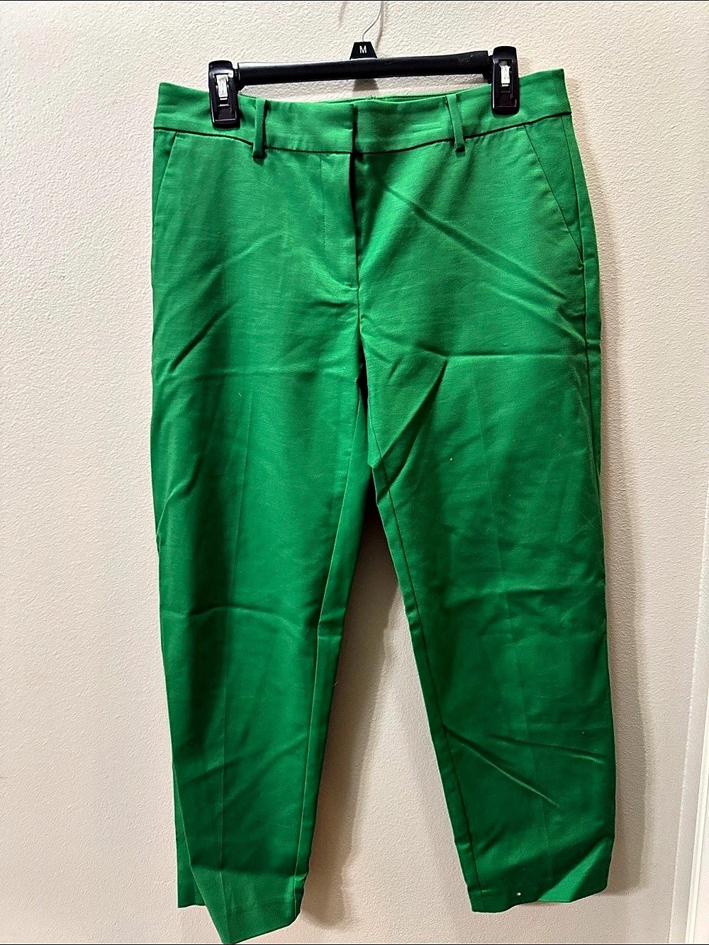 LOFT The Riviera Slim Pants Green Trousers Size 6
